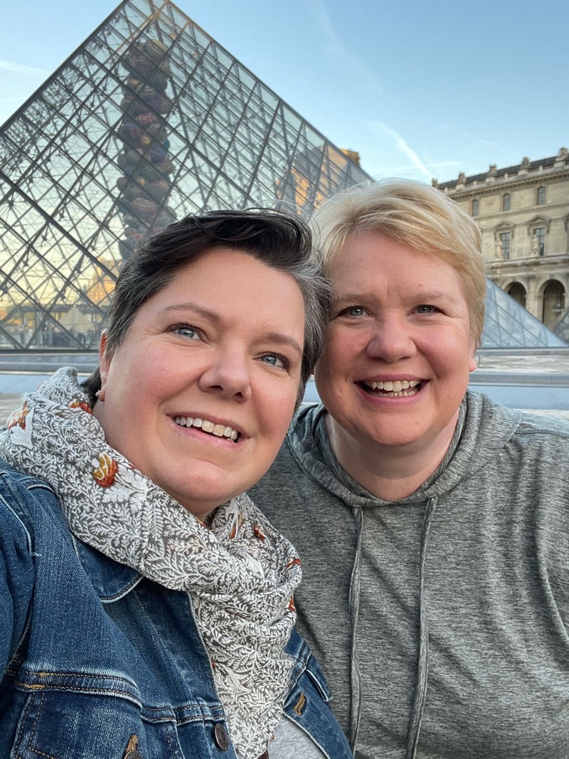 Laura and Tina at Pyramid