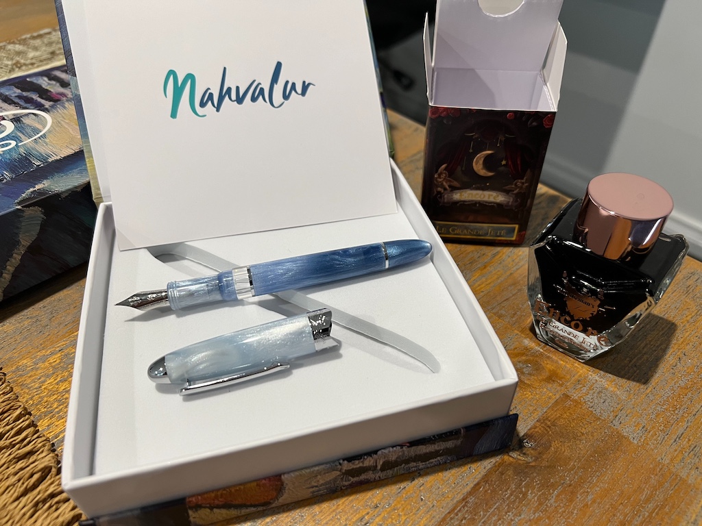 Nahvalur pen and Van Dieman’s ink